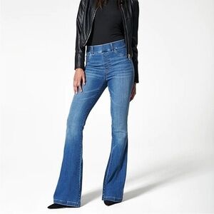 Spanx Flare Jeans Vintage Indigo Blue High Rise Size XL 20456R